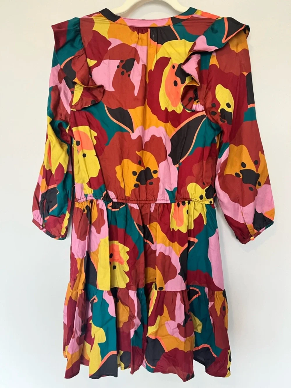 Marine Layer Elise Mini Dress Exploded Floral Belted Pockets Size S - Picture 7 of 10